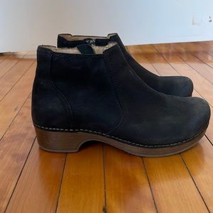 Dansko Barbara Black Clog Booties